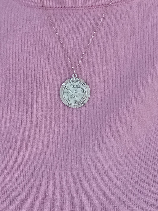 The Lord's Prayer - Polished Silver (photo/actual product 3D print  by SHAPEWAYS)