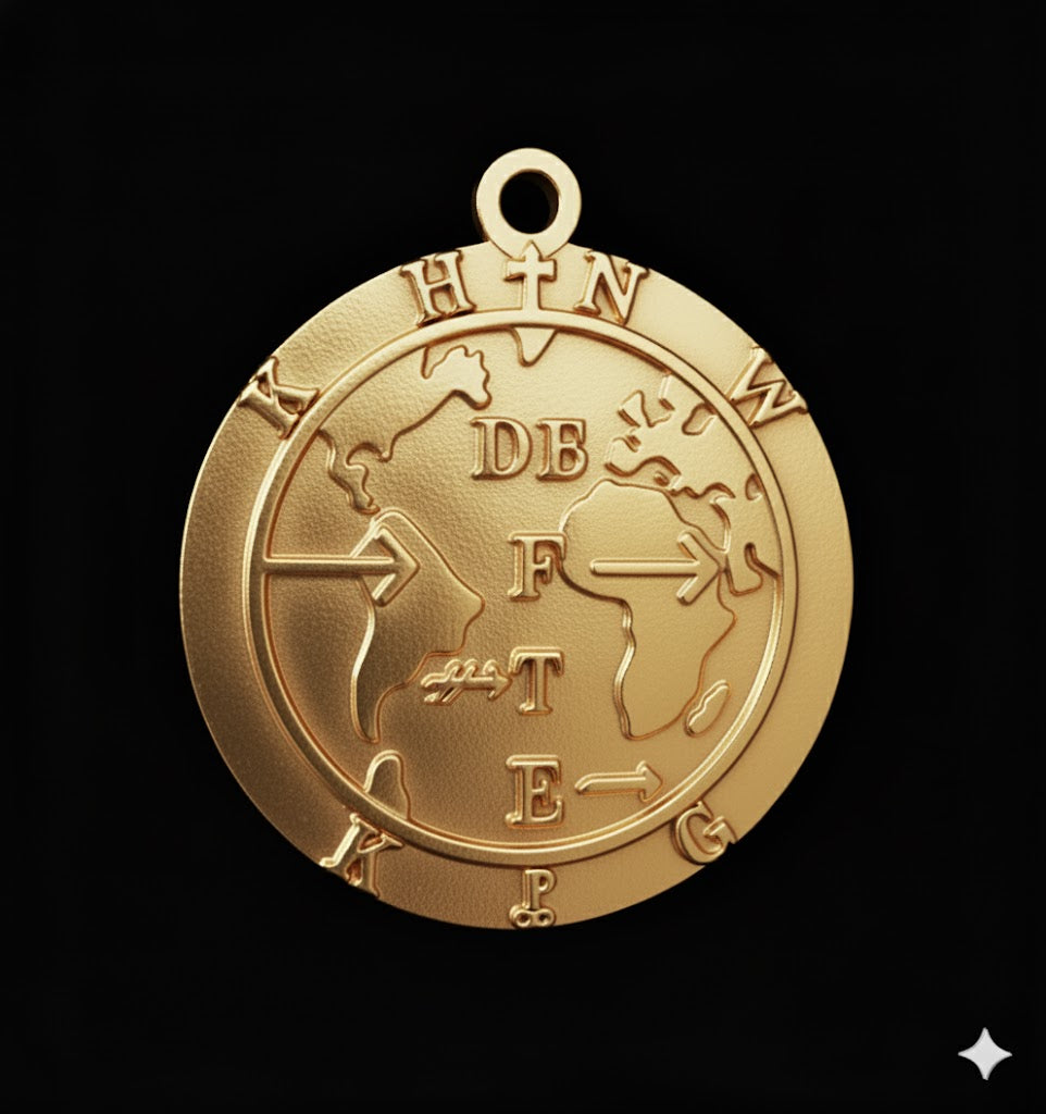 Handcrafted vermeil Lord's Prayer pendant showing intricate 3D engraved text